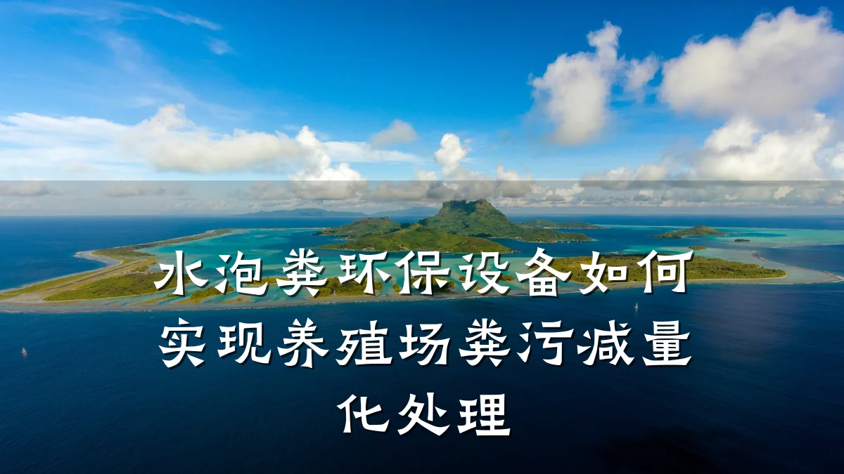 水泡粪环保设备如何实现养殖场粪污减量化处理