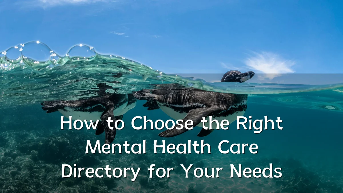 How to Choose the Right Mental Health Care Directory for Your Needs