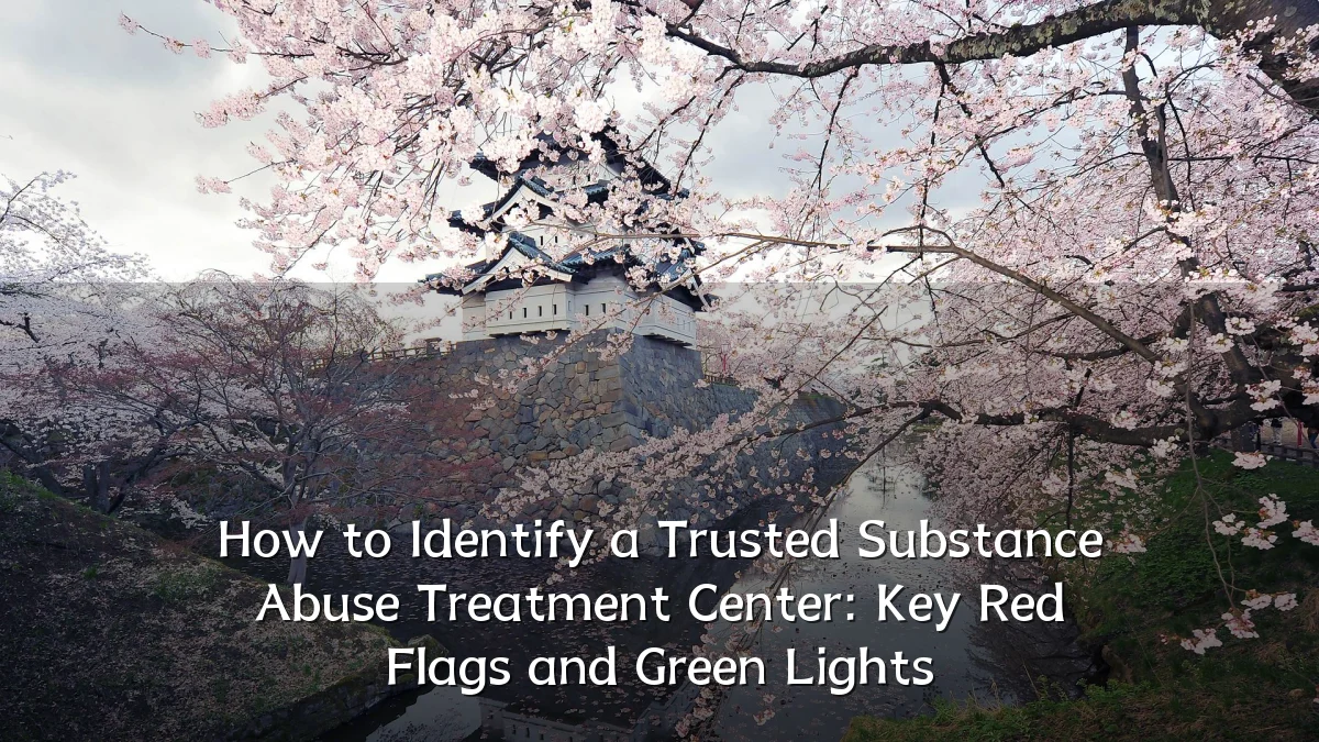 How to Identify a Trusted Substance Abuse Treatment Center: Key Red Flags and Green Lights