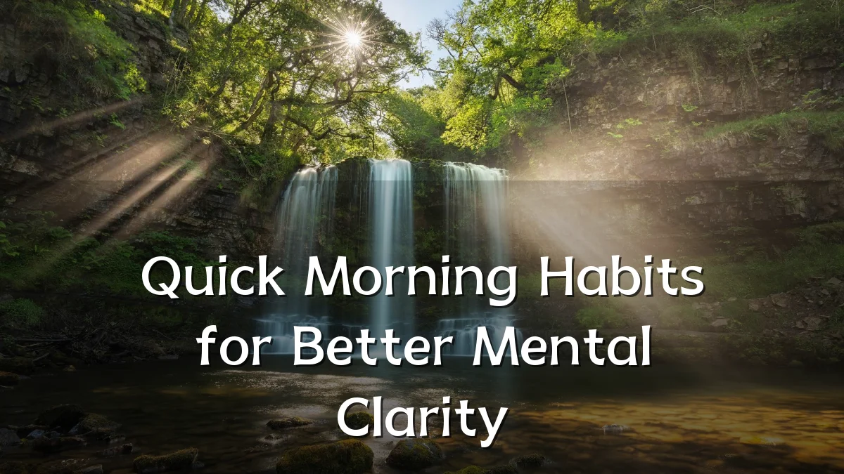 Quick Morning Habits for Better Mental Clarity