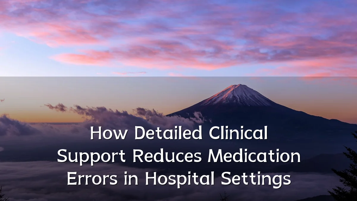 How Detailed Clinical Support Reduces Medication Errors in Hospital Settings