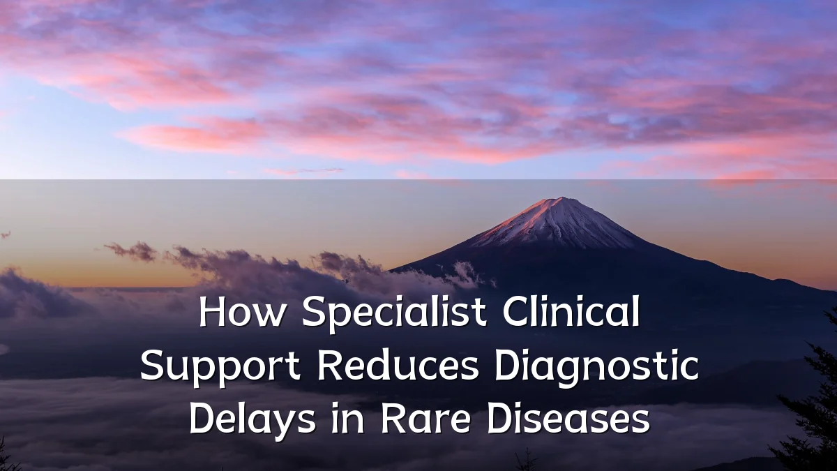 How Specialist Clinical Support Reduces Diagnostic Delays in Rare Diseases