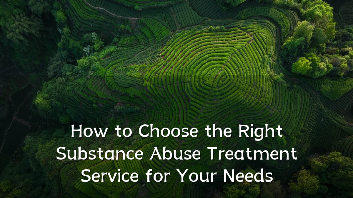 How to Choose the Right Substance Abuse Treatment Service for Your Needs