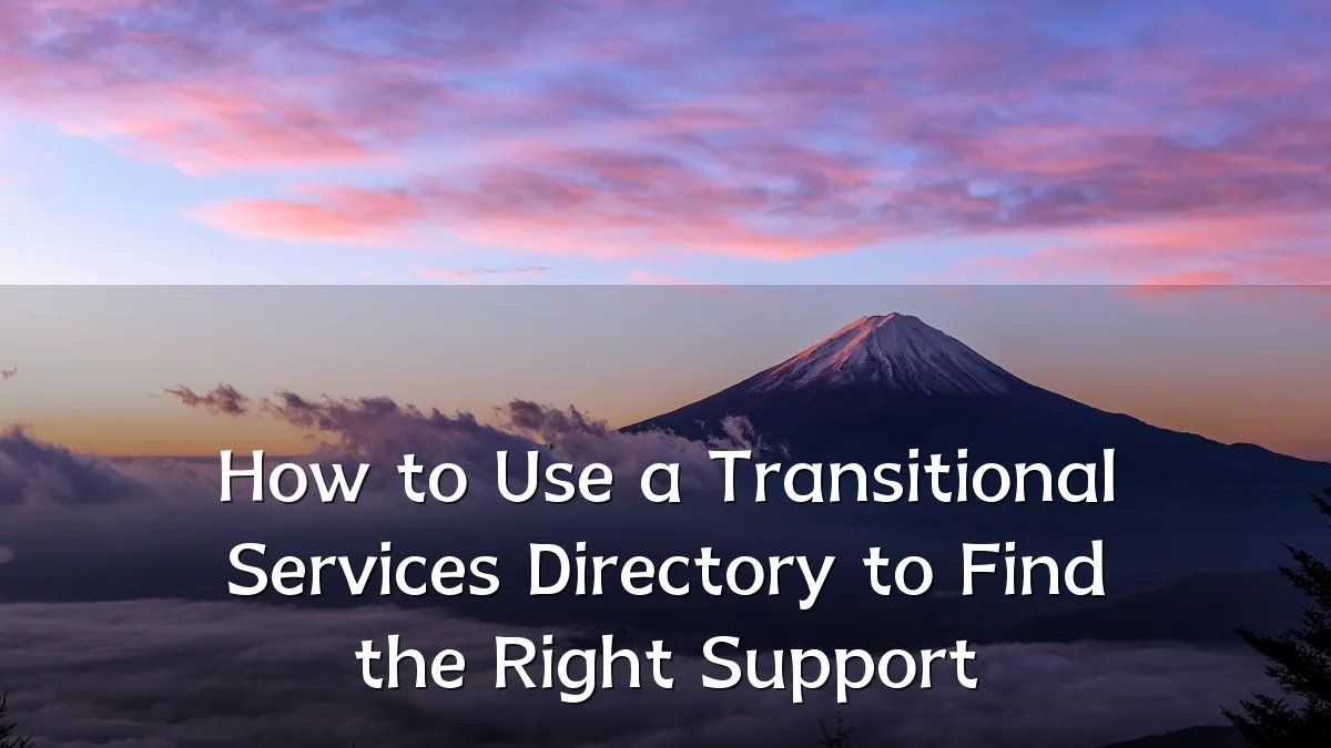 How to Use a Transitional Services Directory to Find the Right Support