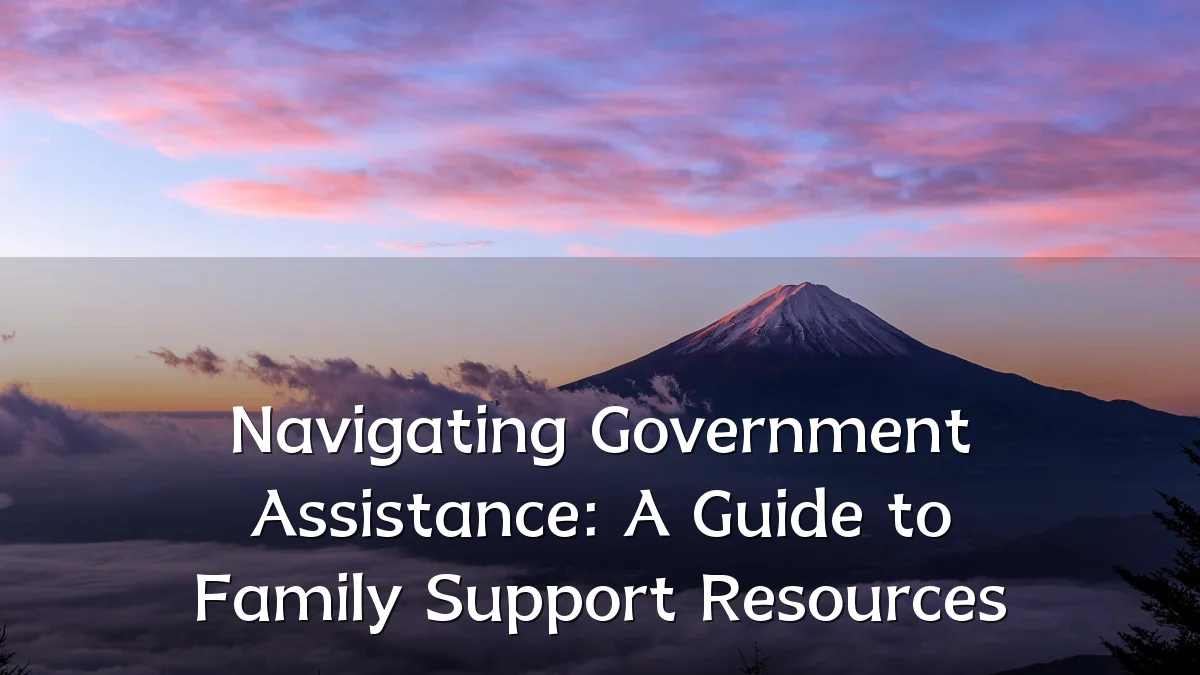 Navigating Government Assistance: A Guide to Family Support Resources