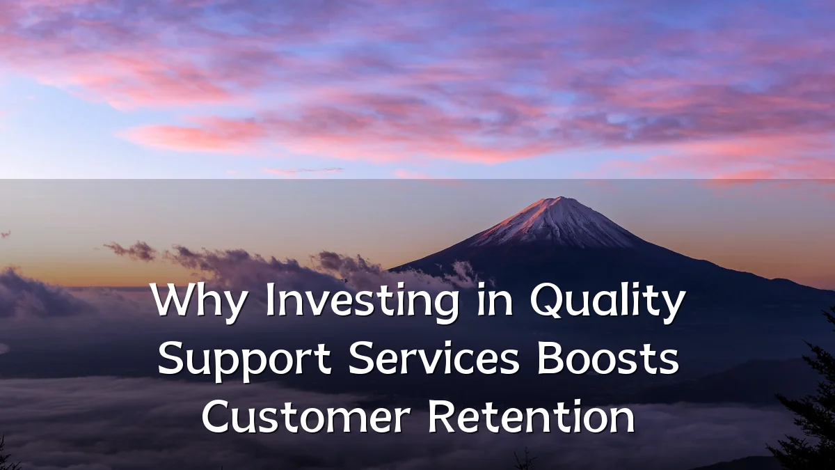 Why Investing in Quality Support Services Boosts Customer Retention