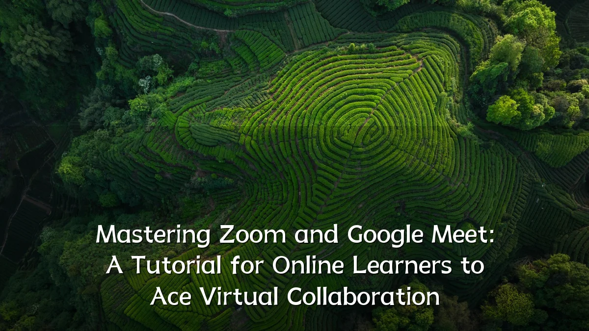 Mastering Zoom and Google Meet: A Tutorial for Online Learners to Ace Virtual Collaboration